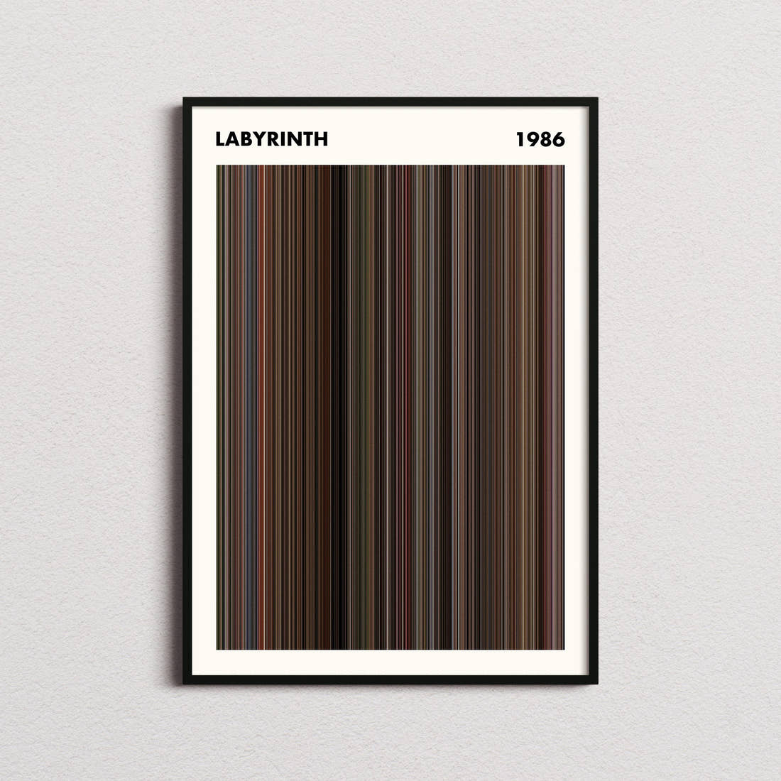 Labyrinth Movie Barcode Poster - Simplified
