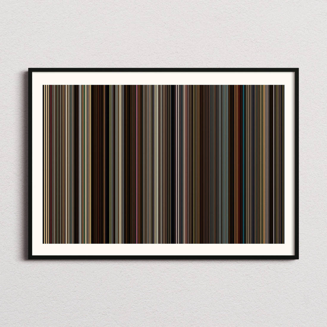 Lady Bird Movie Barcode Poster - Barcode Only
