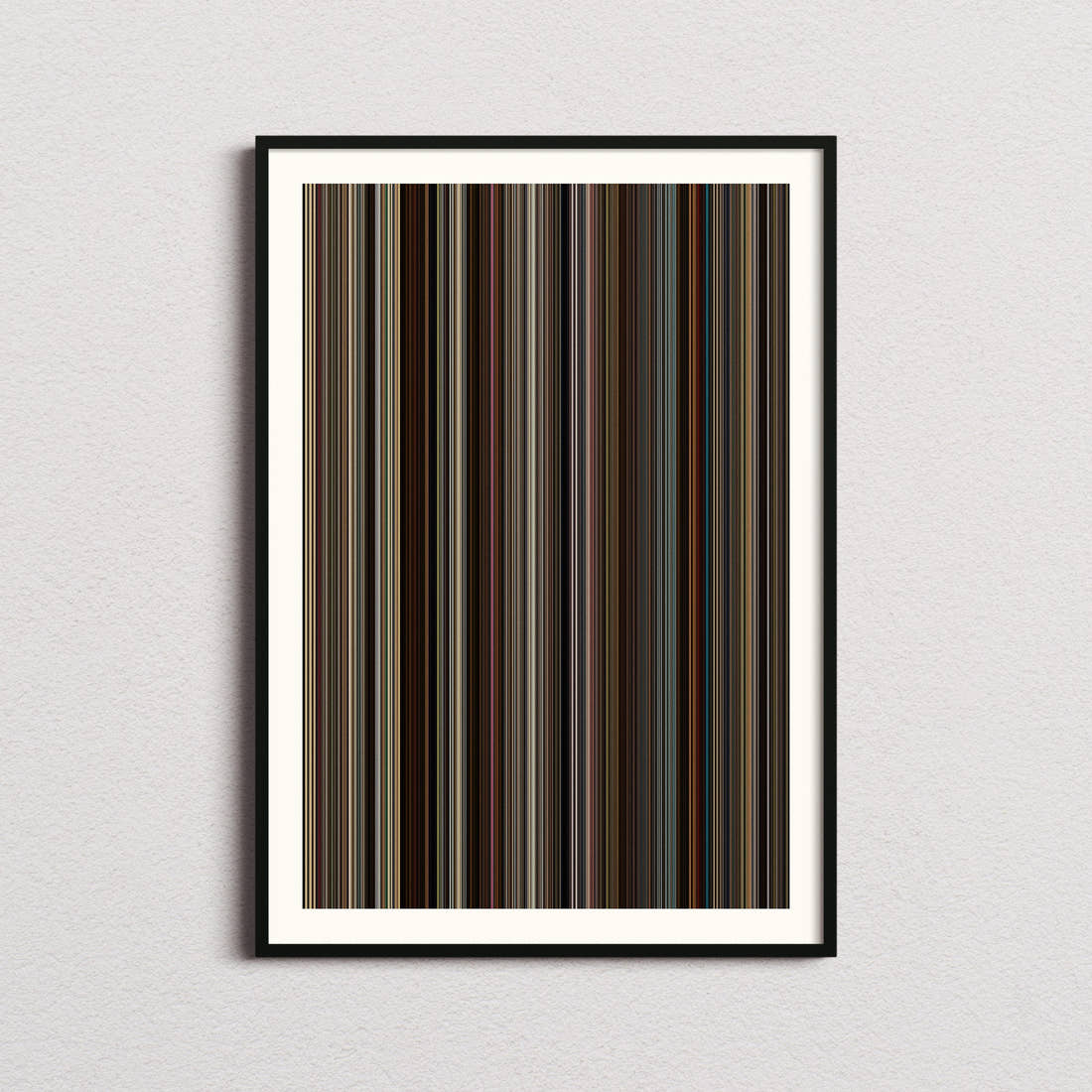 Lady Bird Movie Barcode Poster - Barcode Only