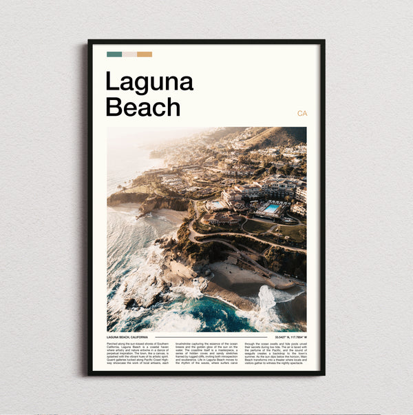 Laguna Beach - Aerial View Of Coastline - Travel Print