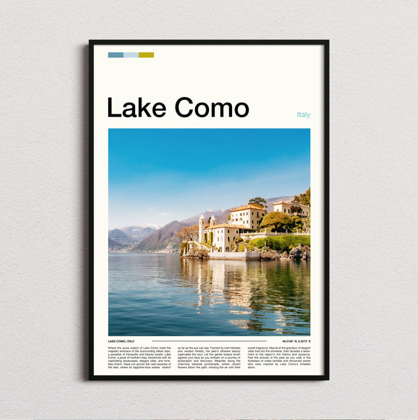 Lake Como - Lakeside Villa - Travel Print