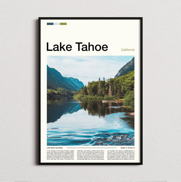 Lake Tahoe - Pines Beside The Lake - Travel Print