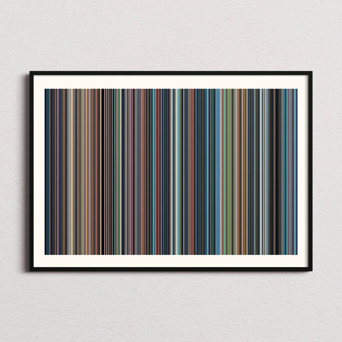 Laputa: Castle in the Sky Movie Barcode Poster - Barcode Only
