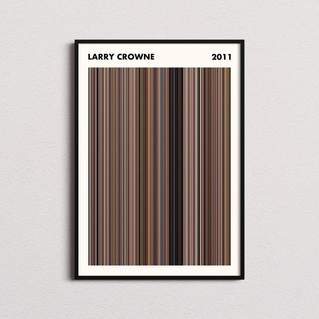 Larry Crowne Movie Barcode Poster - Simplified