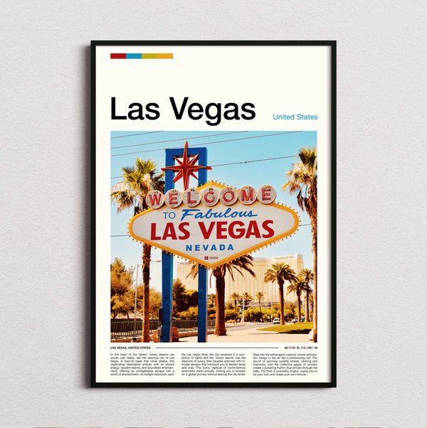 Las Vegas - Welcome Sign - Travel Print