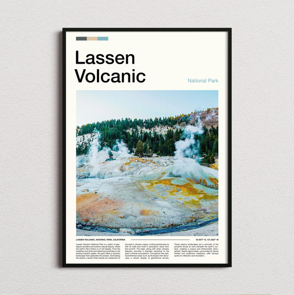 Lassen Volcanic - Steaming Sulphur Vents - Travel Print