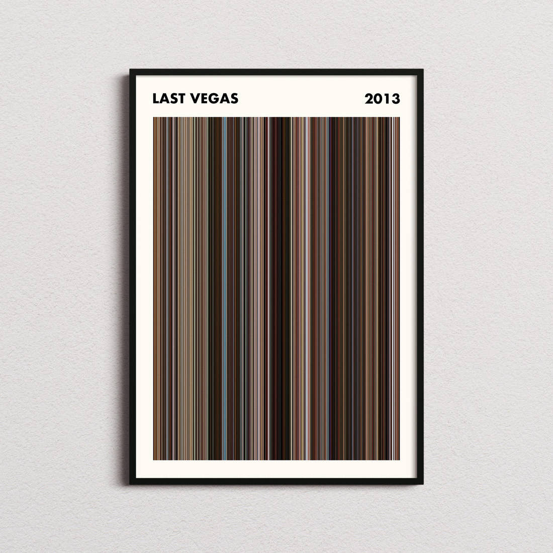 Last Vegas Movie Barcode Poster - Simplified