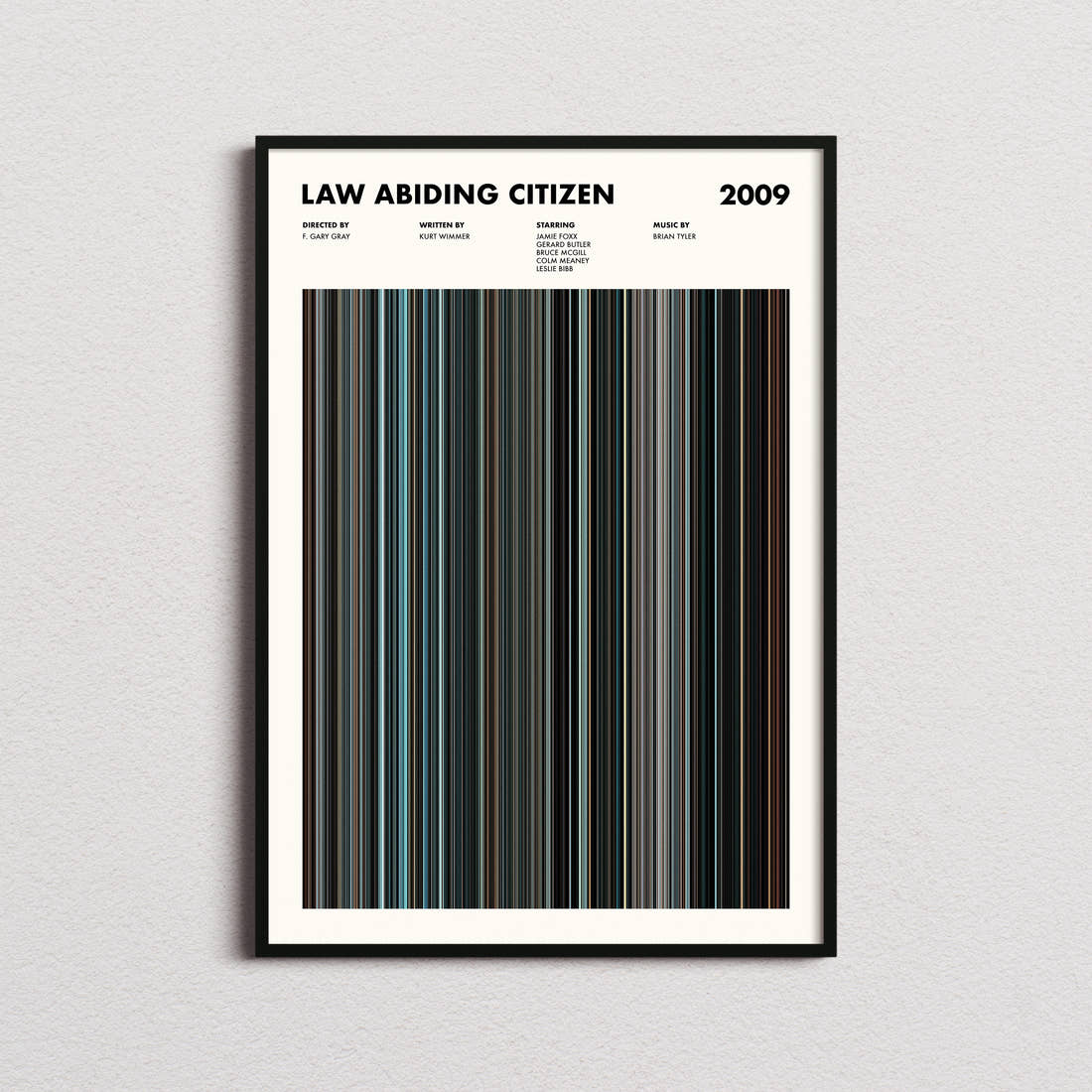 Law Abiding Citizen Movie Barcode Poster