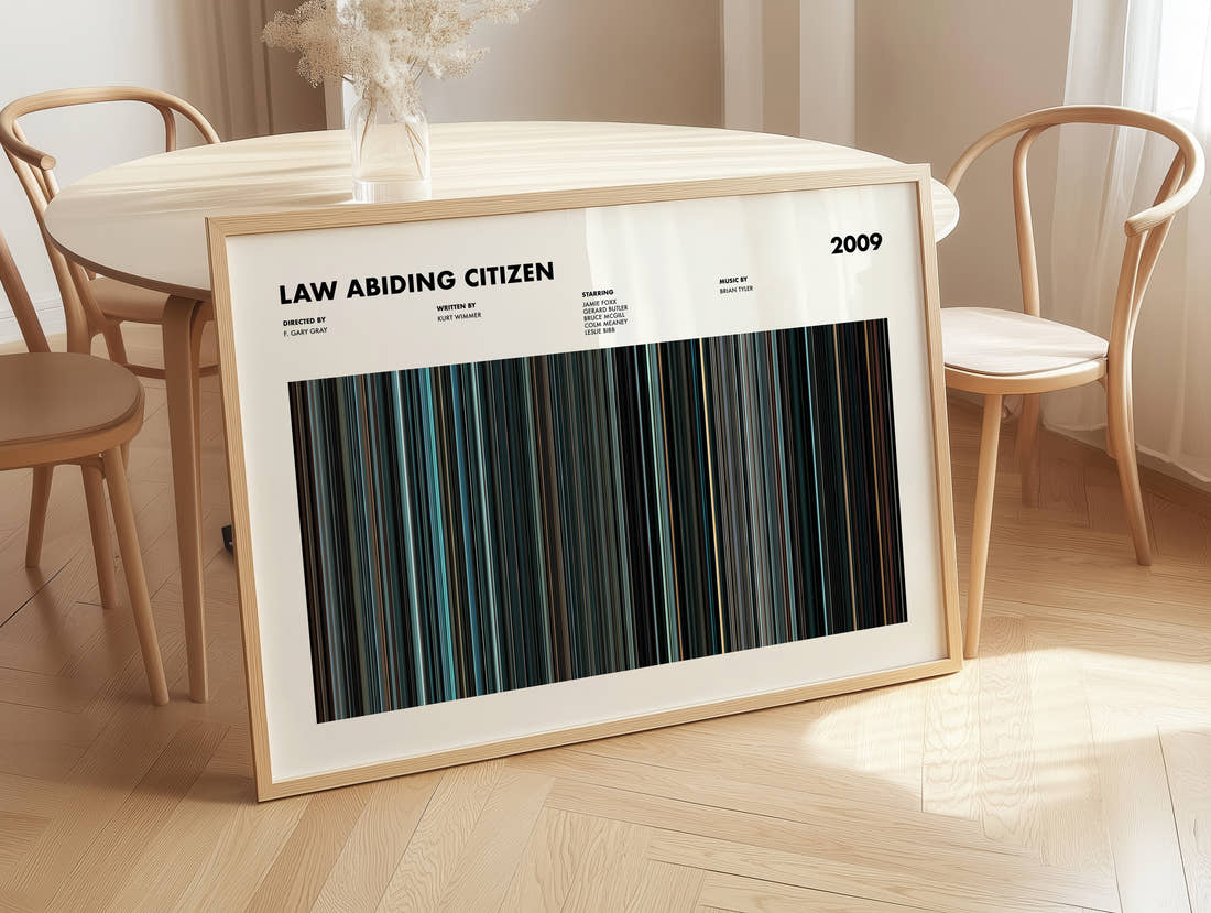 Law Abiding Citizen Movie Barcode Poster