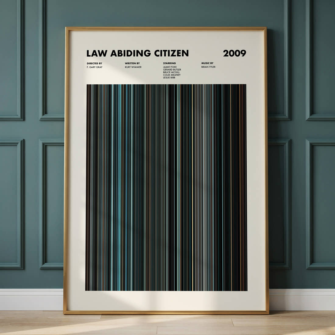 Law Abiding Citizen Movie Barcode Poster