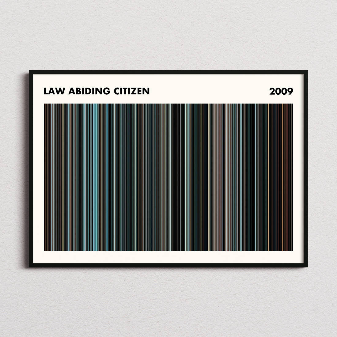 Law Abiding Citizen Movie Barcode Poster - Simplified
