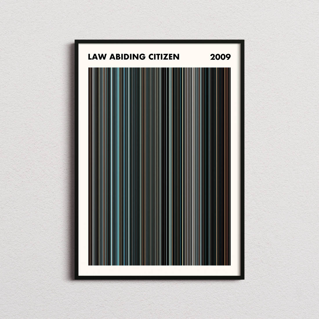 Law Abiding Citizen Movie Barcode Poster - Simplified