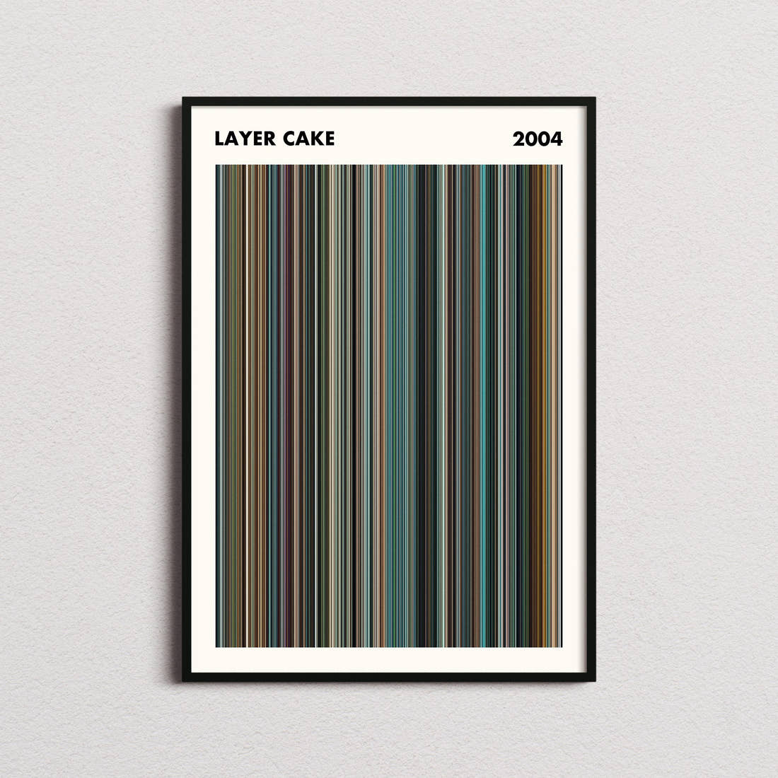 Layer Cake Movie Barcode Poster - Simplified