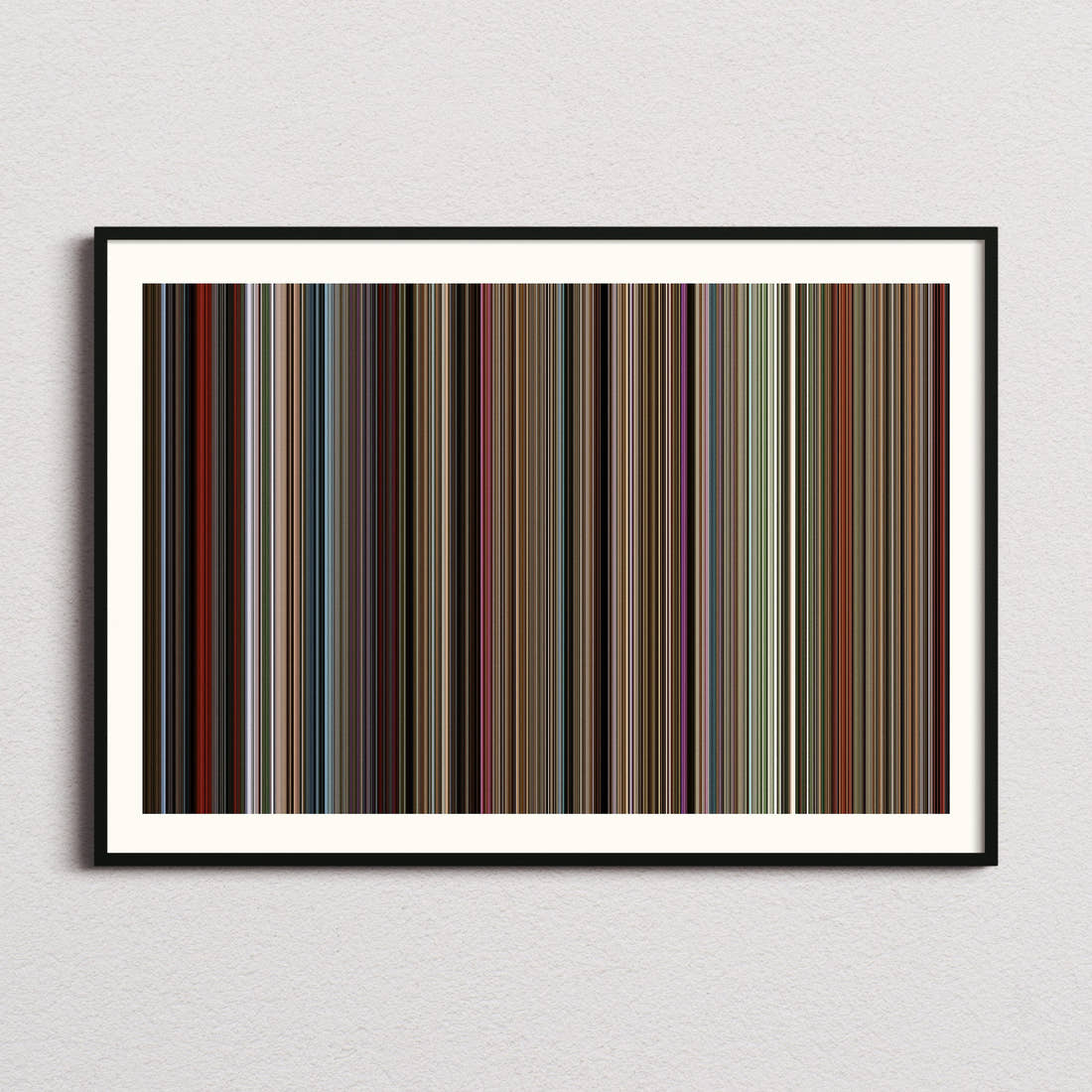 Le Frisson Des Vampires Movie Barcode Poster - Barcode Only