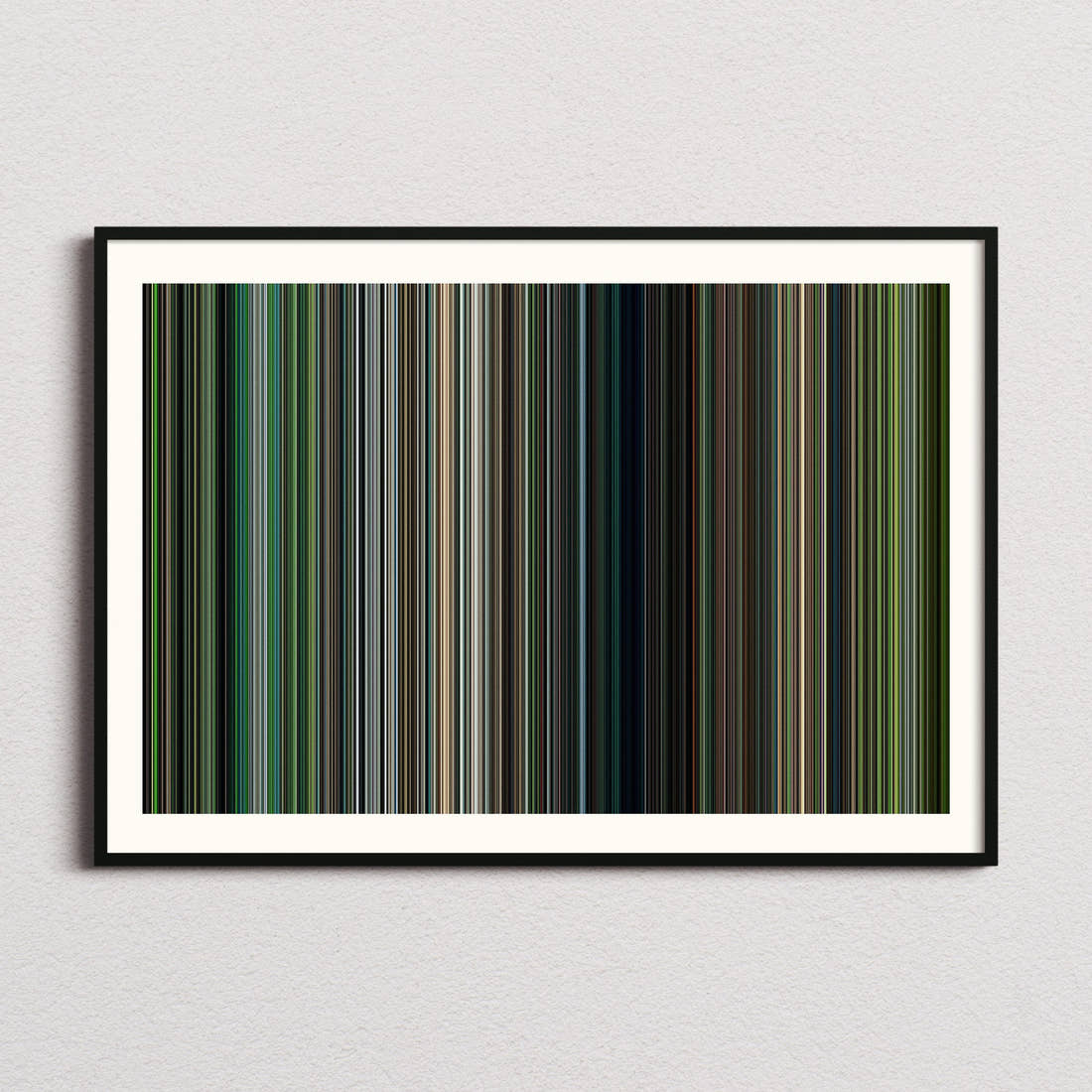 Leave No Trace Movie Barcode Poster - Barcode Only