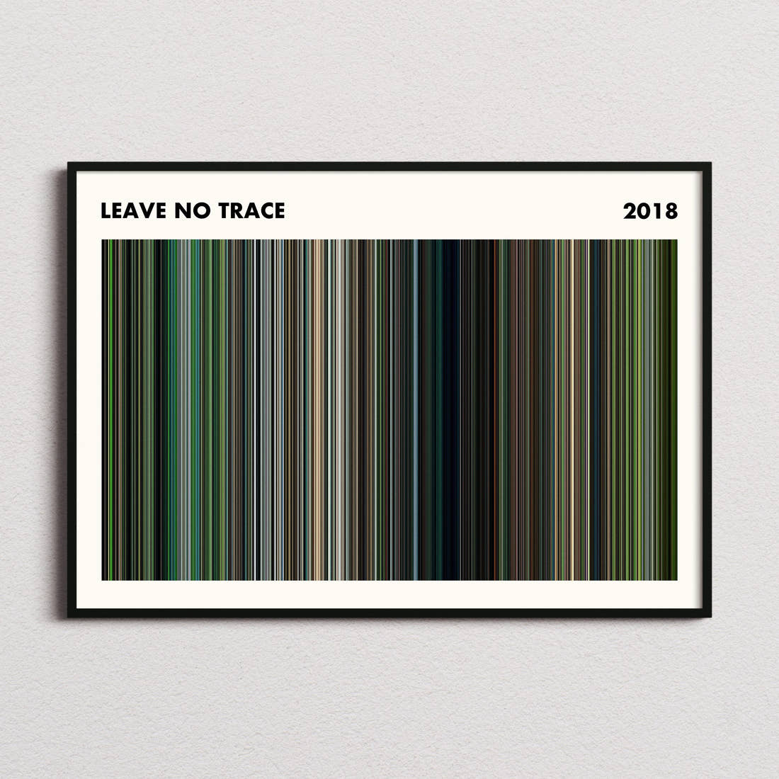 Leave No Trace Movie Barcode Poster - Simplified
