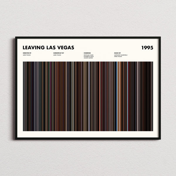 Leaving Las Vegas Movie Barcode Poster