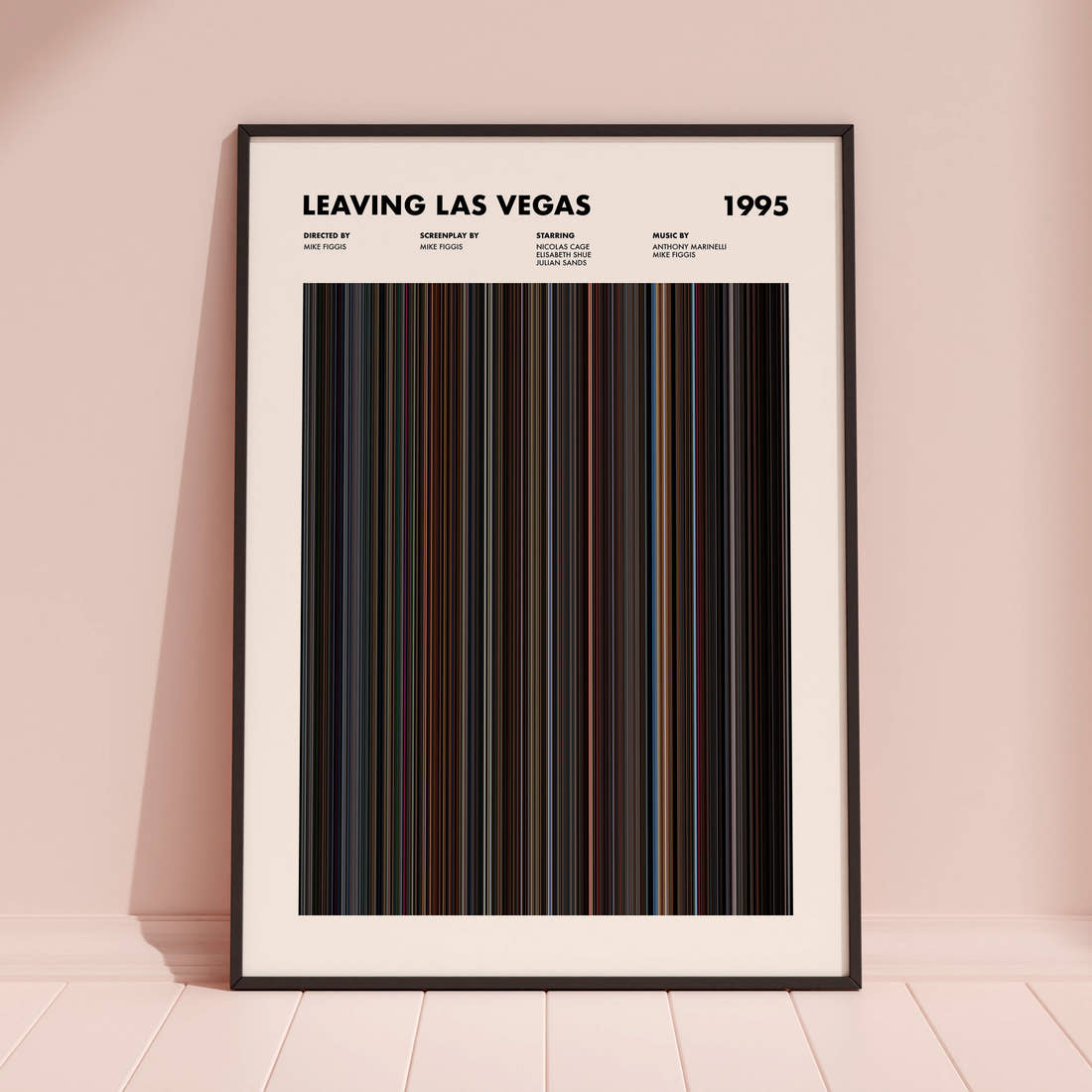 Leaving Las Vegas Movie Barcode Poster