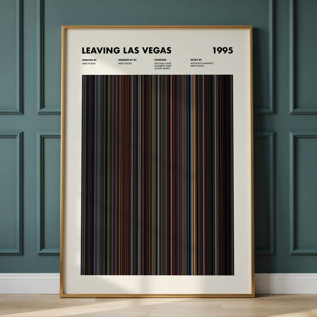 Leaving Las Vegas Movie Barcode Poster