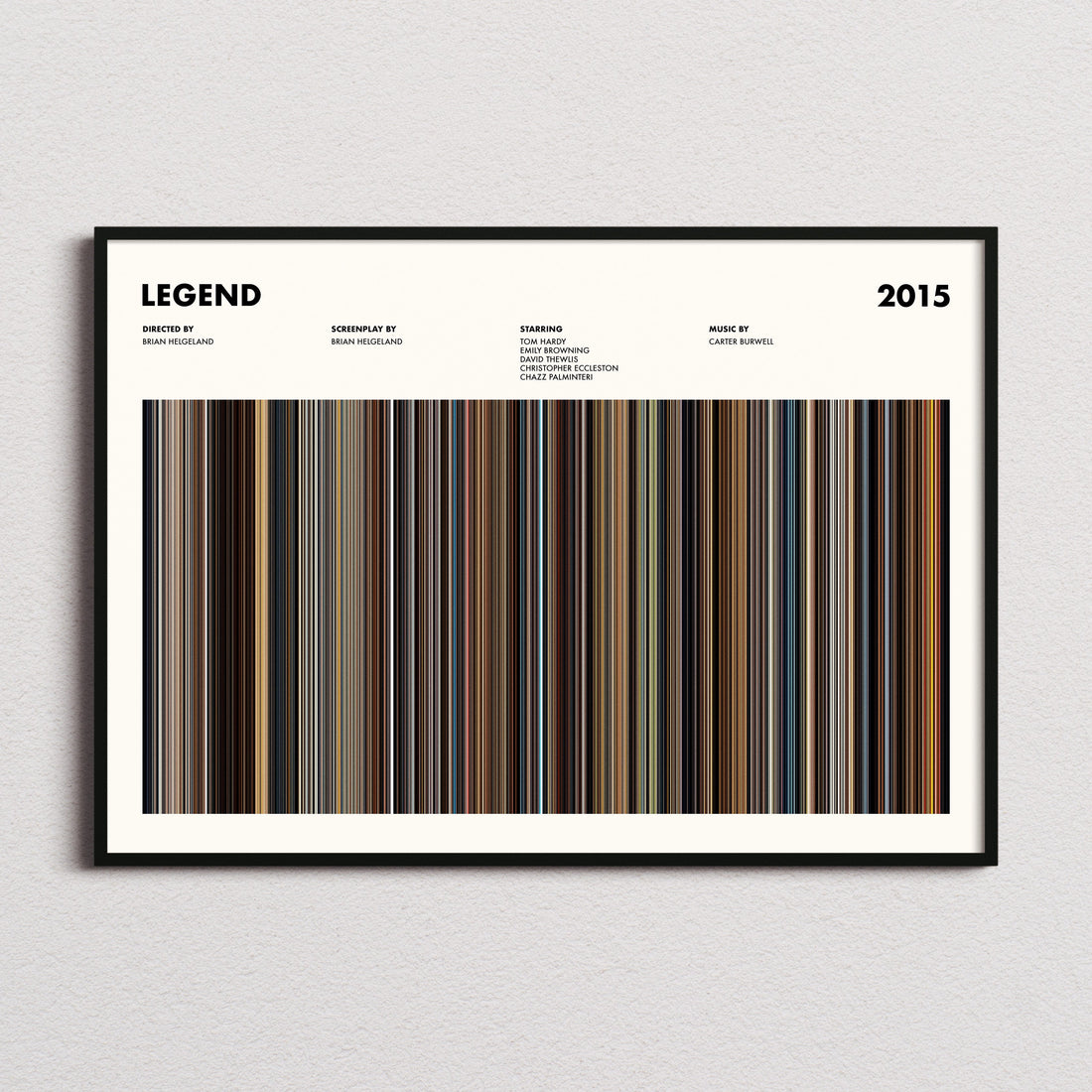 Legend Movie Barcode Poster