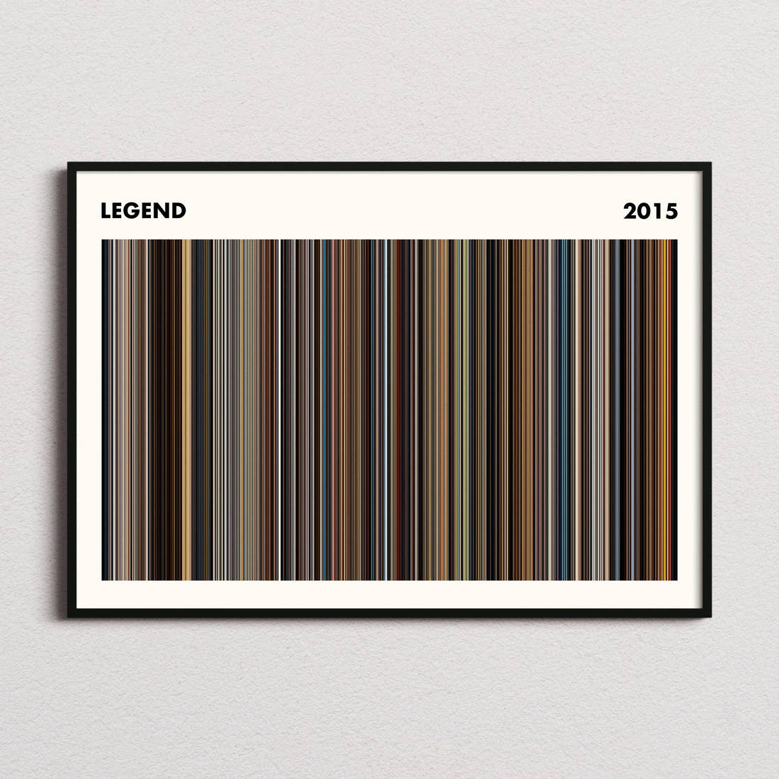 Legend Movie Barcode Poster - Simplified