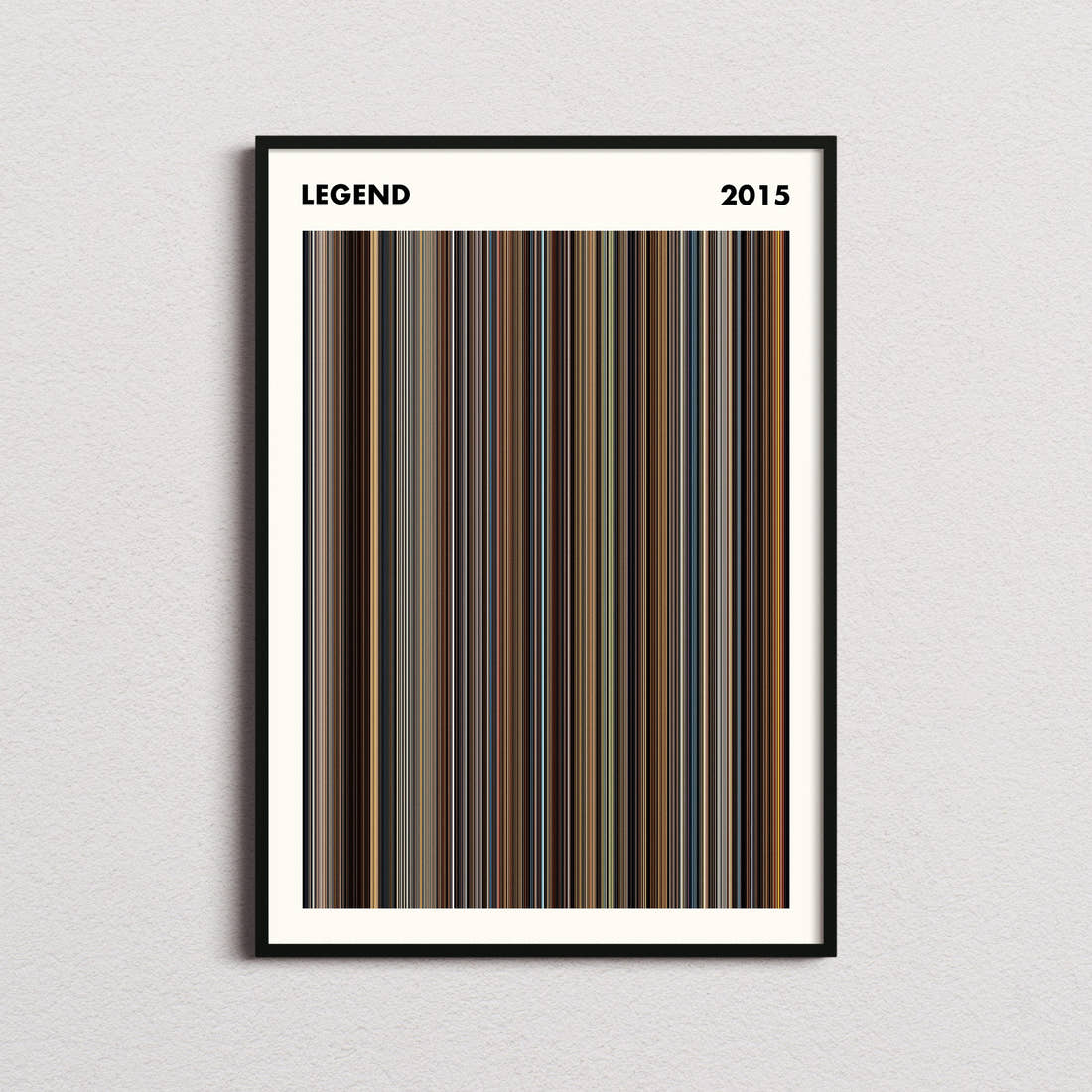 Legend Movie Barcode Poster - Simplified