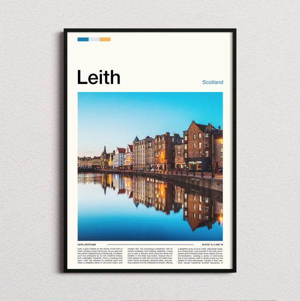Leith - Waterfront Buildings Reflected - Travel Print