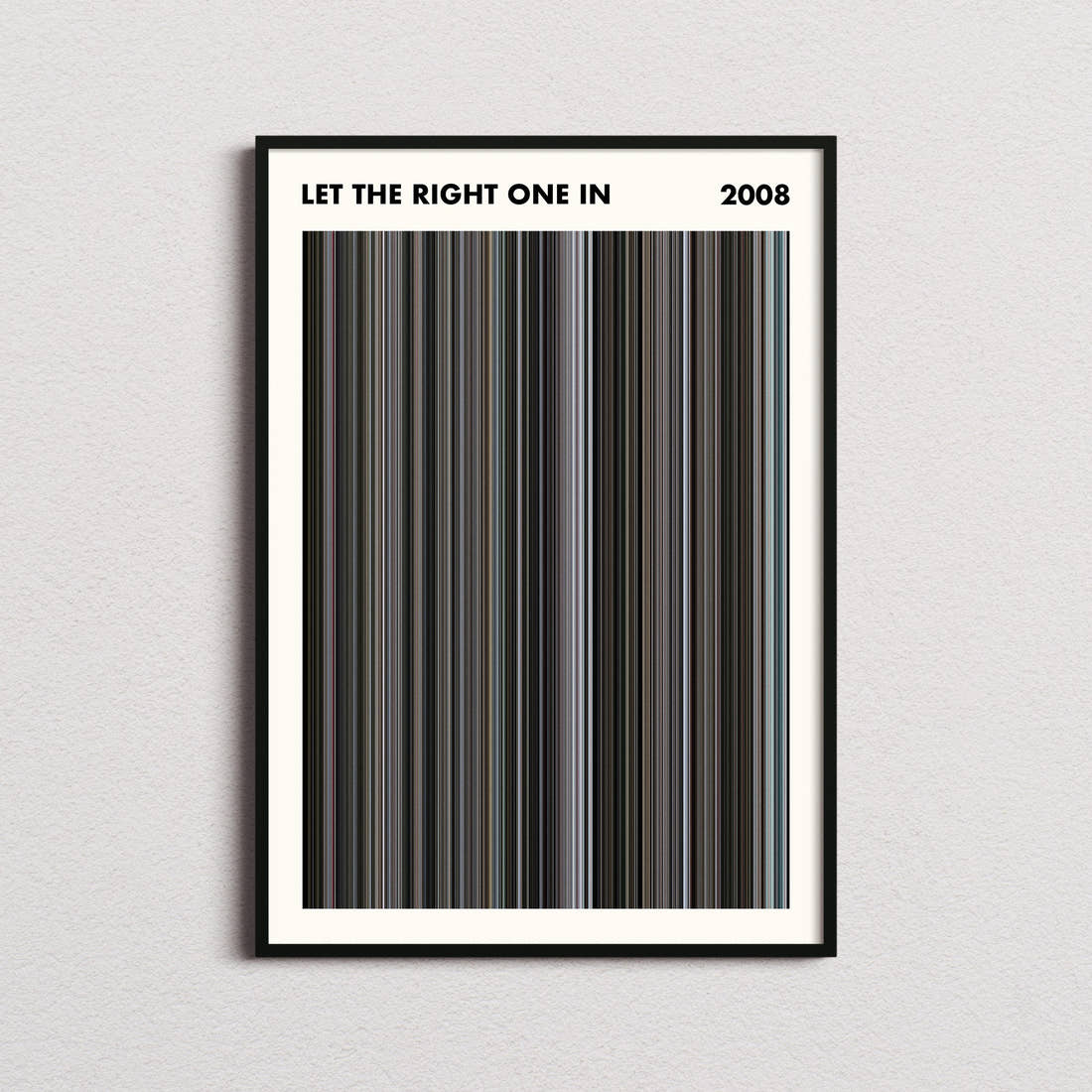 Let the Right One In Movie Barcode Poster - Simplified