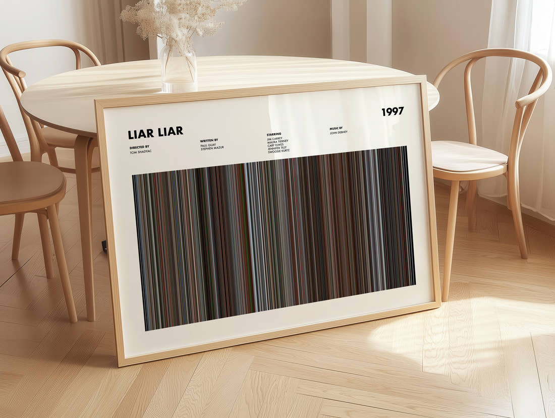 Liar Liar Movie Barcode Poster