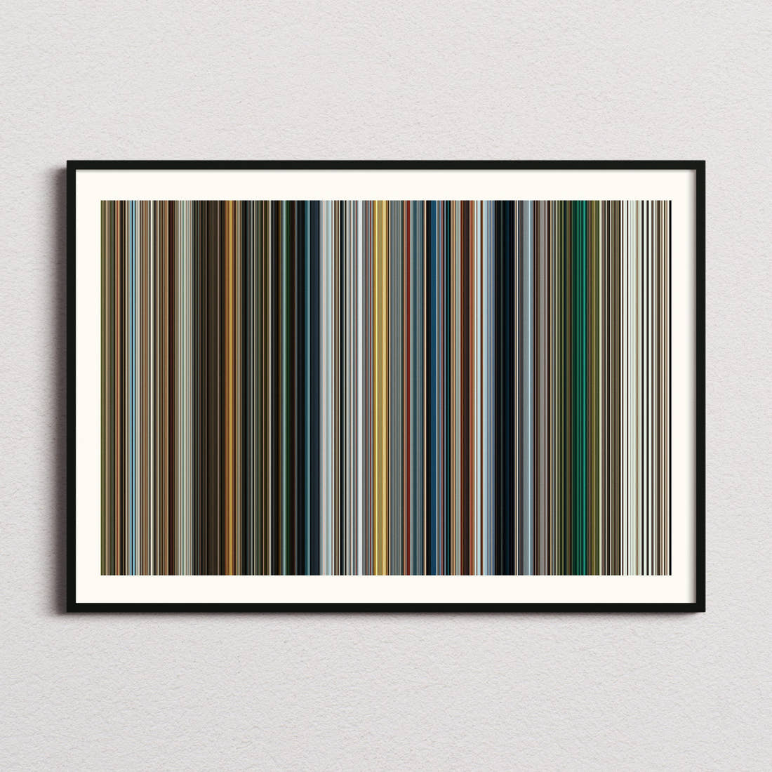 Life of Pi Movie Barcode Poster - Barcode Only