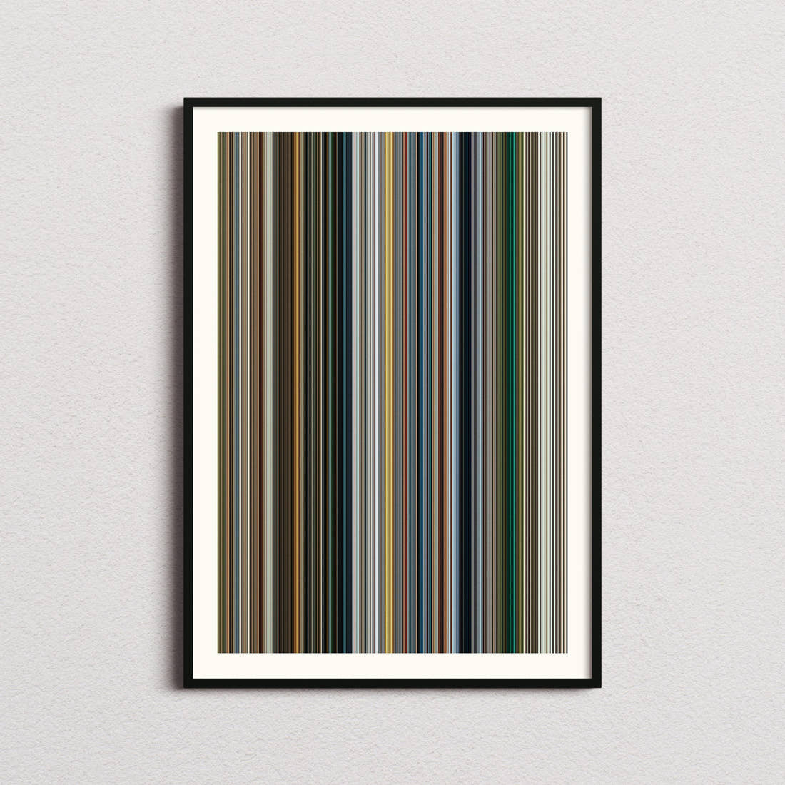 Life of Pi Movie Barcode Poster - Barcode Only