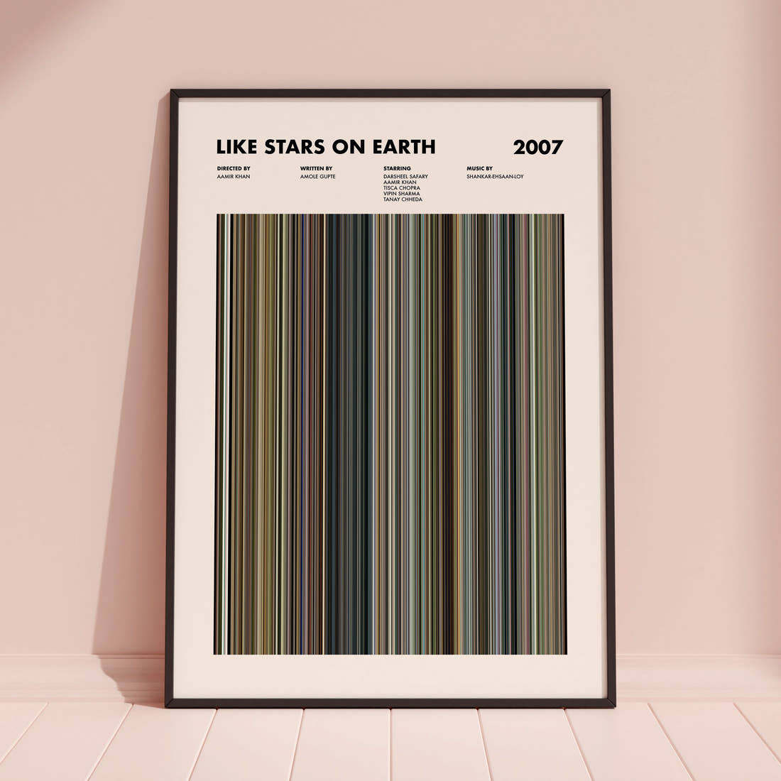 Like Stars on Earth Movie Barcode Poster