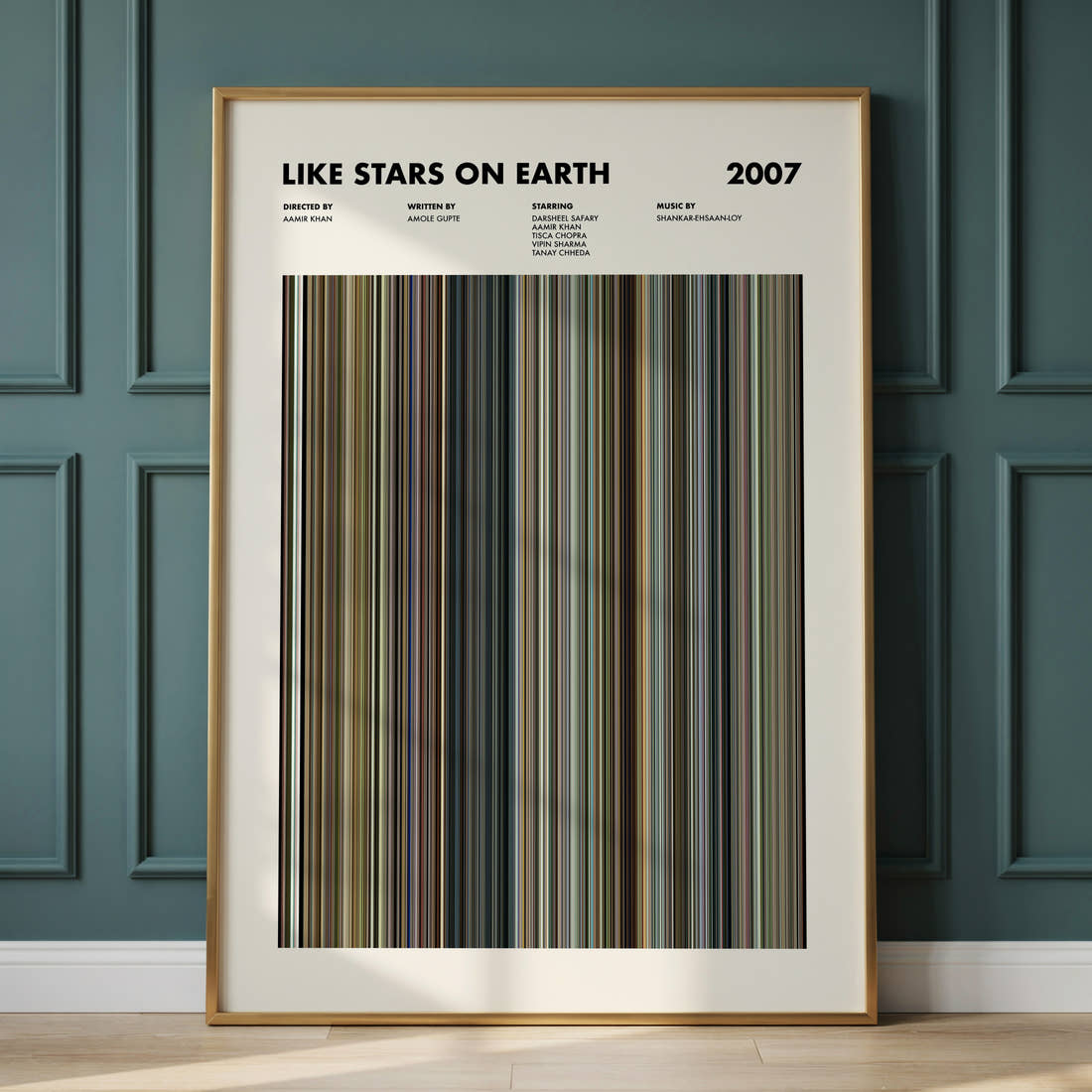 Like Stars on Earth Movie Barcode Poster