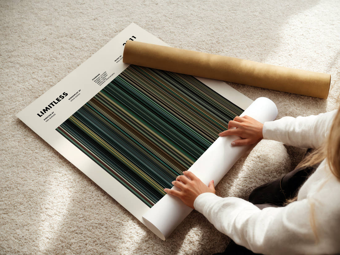 Limitless Movie Barcode Poster