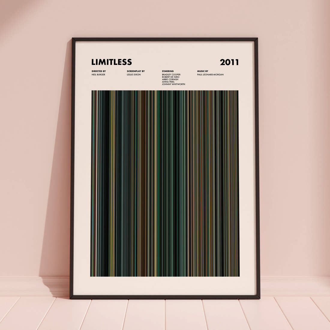 Limitless Movie Barcode Poster
