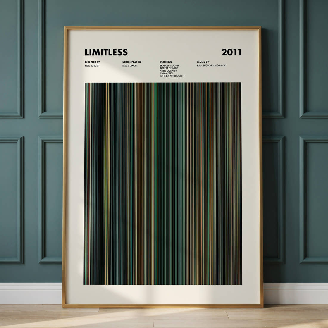 Limitless Movie Barcode Poster