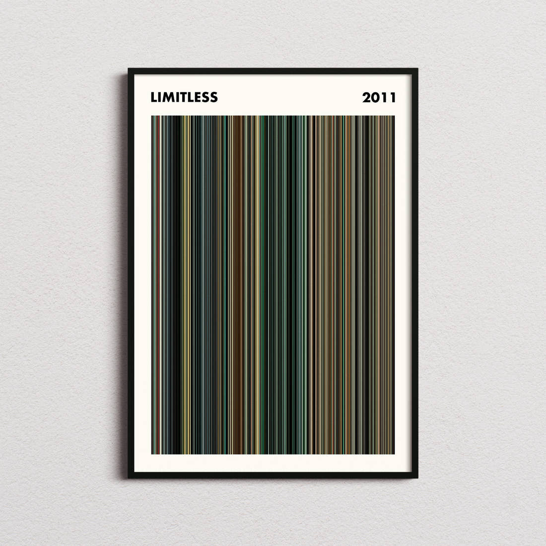 Limitless Movie Barcode Poster - Simplified