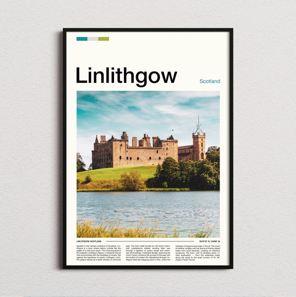 Linlithgow - Palace Across The Loch - Travel Print