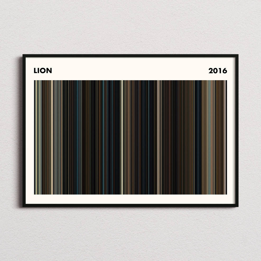Lion Movie Barcode Poster - Simplified
