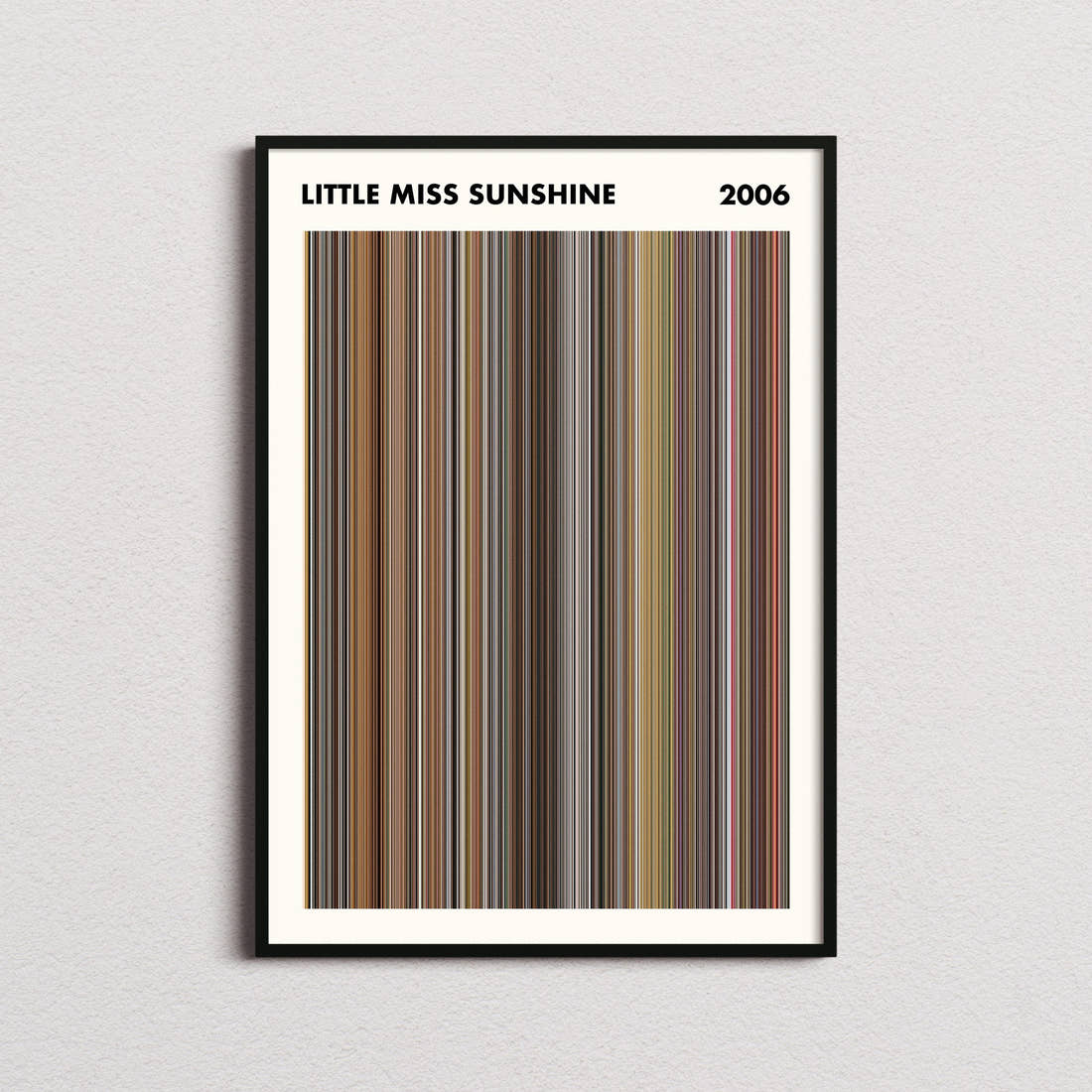 Little Miss Sunshine Movie Barcode Poster - Simplified