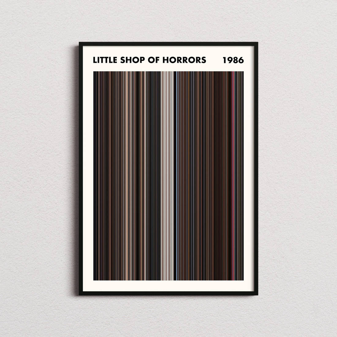 Little Shop of Horrors Movie Barcode Poster - Simplified