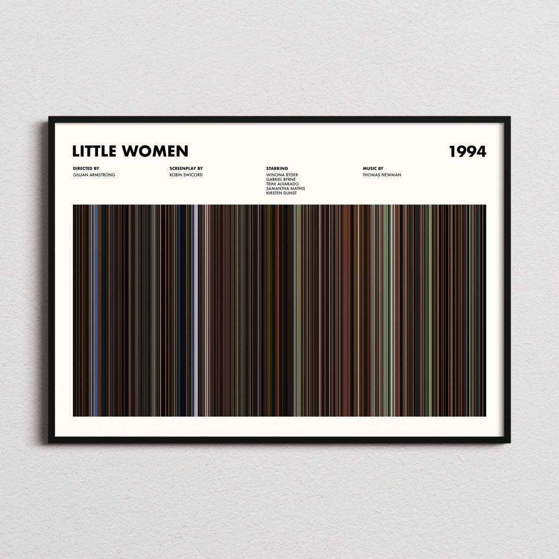 Little Women Movie Barcode Poster