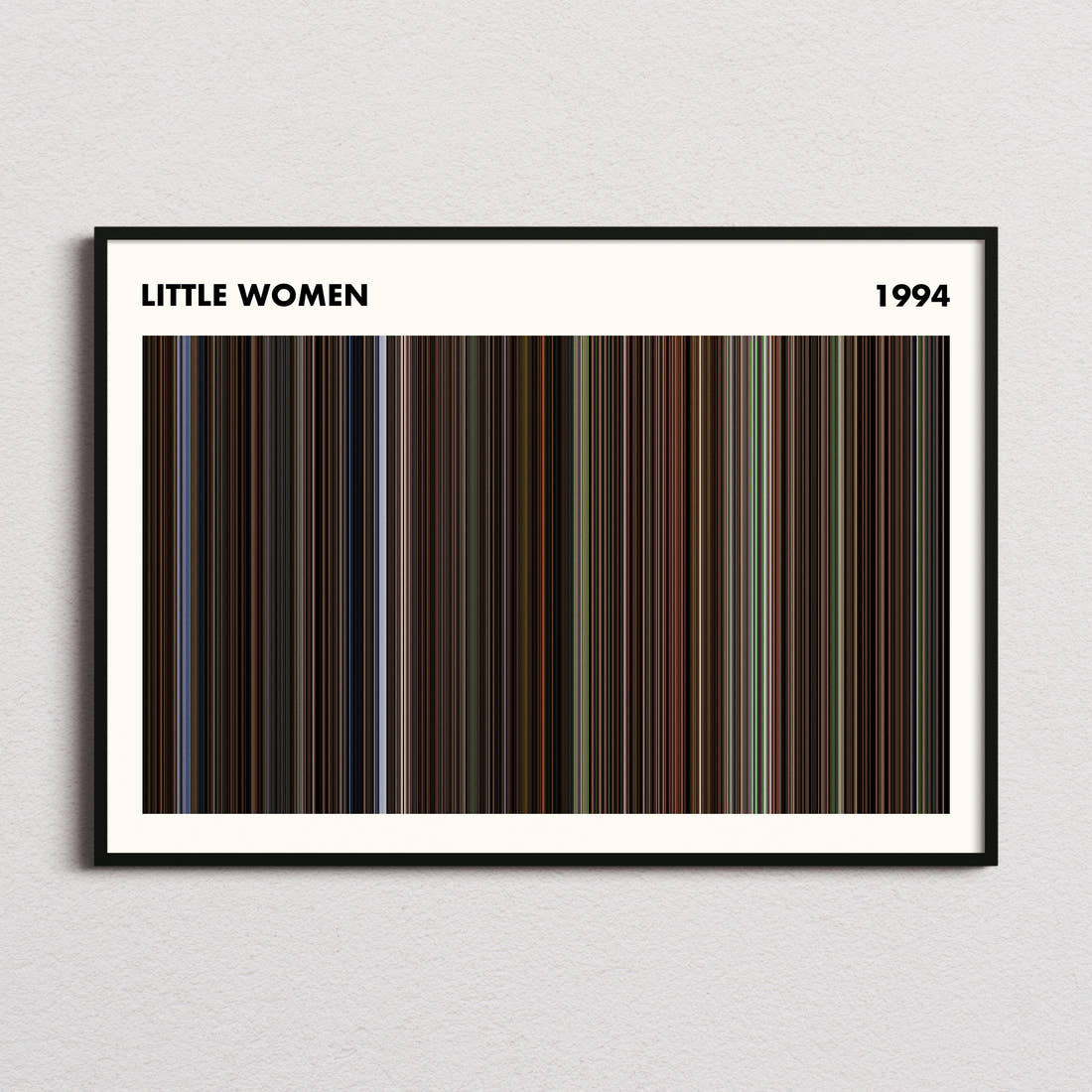 Little Women Movie Barcode Poster - Simplified