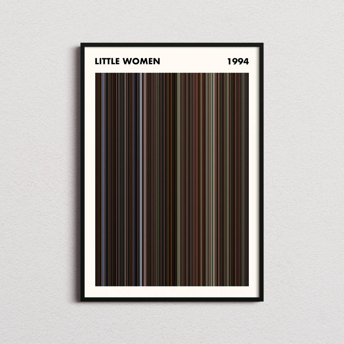 Little Women Movie Barcode Poster - Simplified