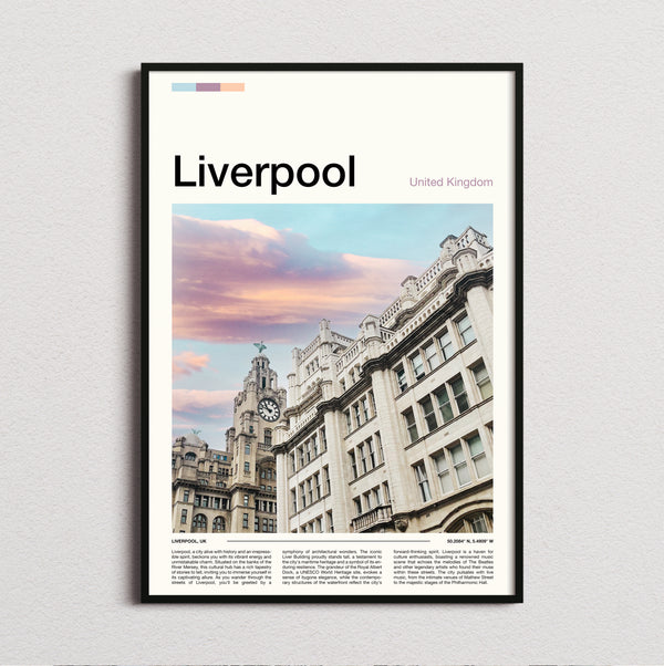 Liverpool - Royal Liver Building At Sunset - Travel Print