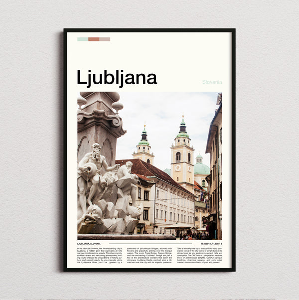 Ljubljana - Robba Fountain - Travel Print