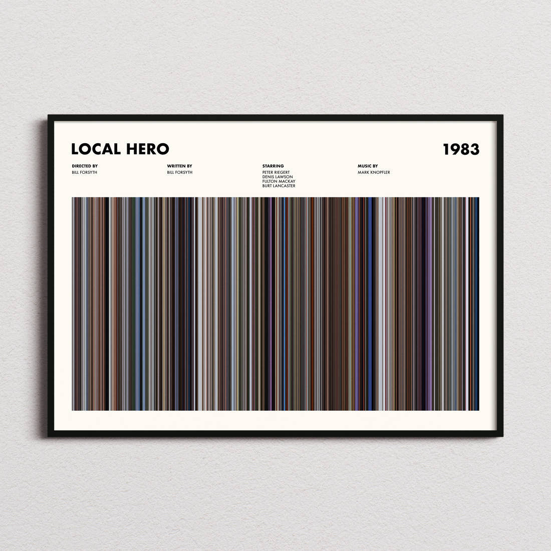 Local Hero Movie Barcode Poster