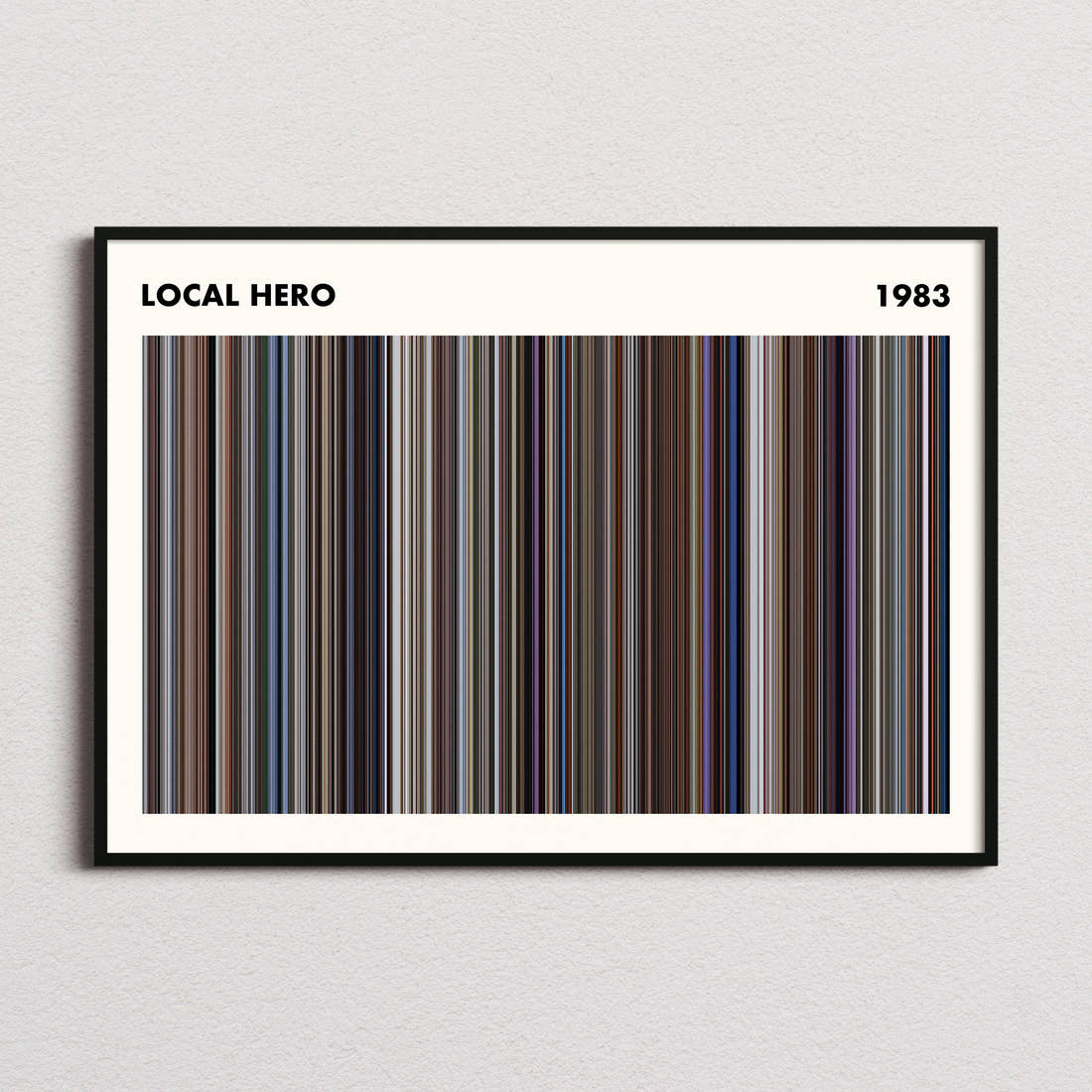 Local Hero Movie Barcode Poster - Simplified