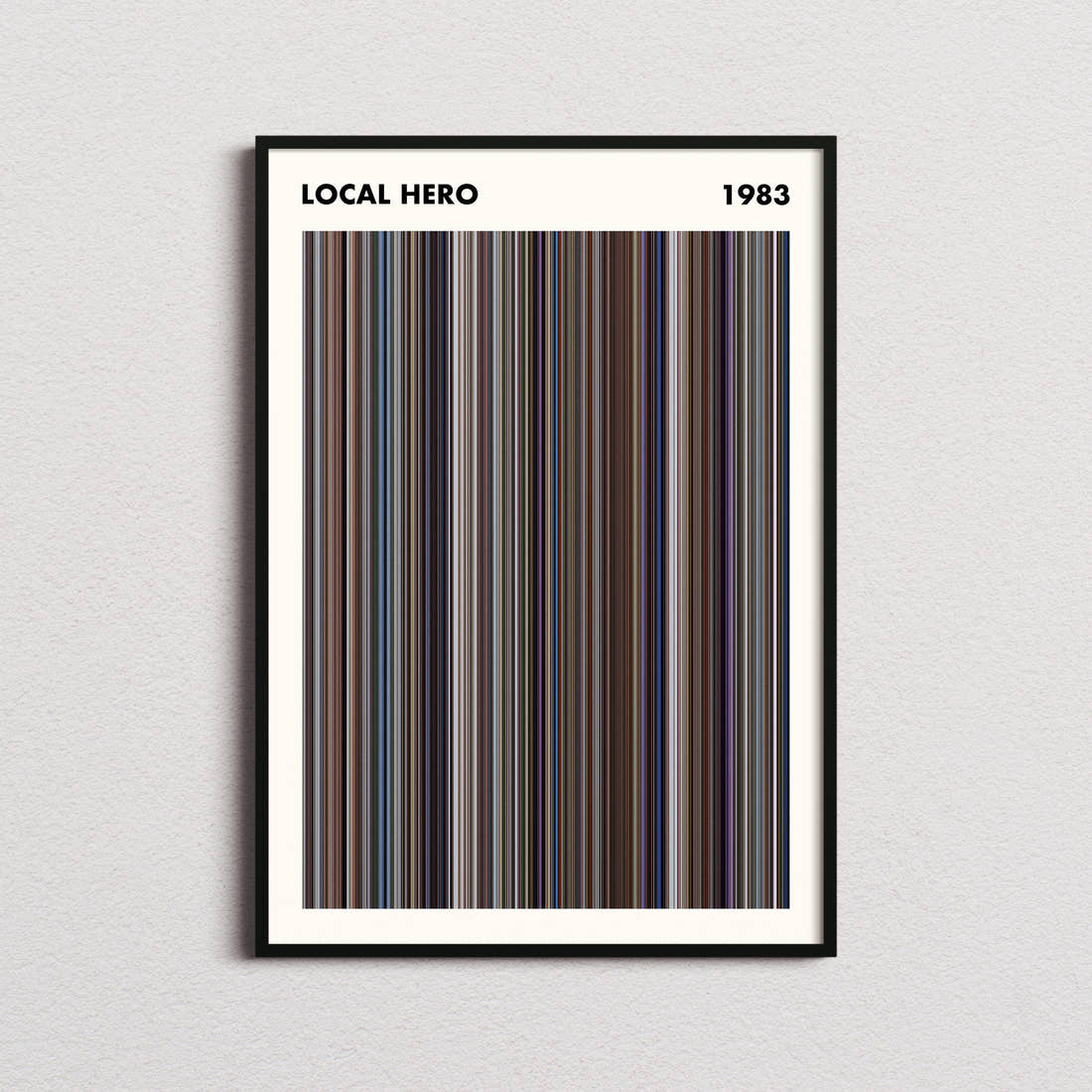 Local Hero Movie Barcode Poster - Simplified