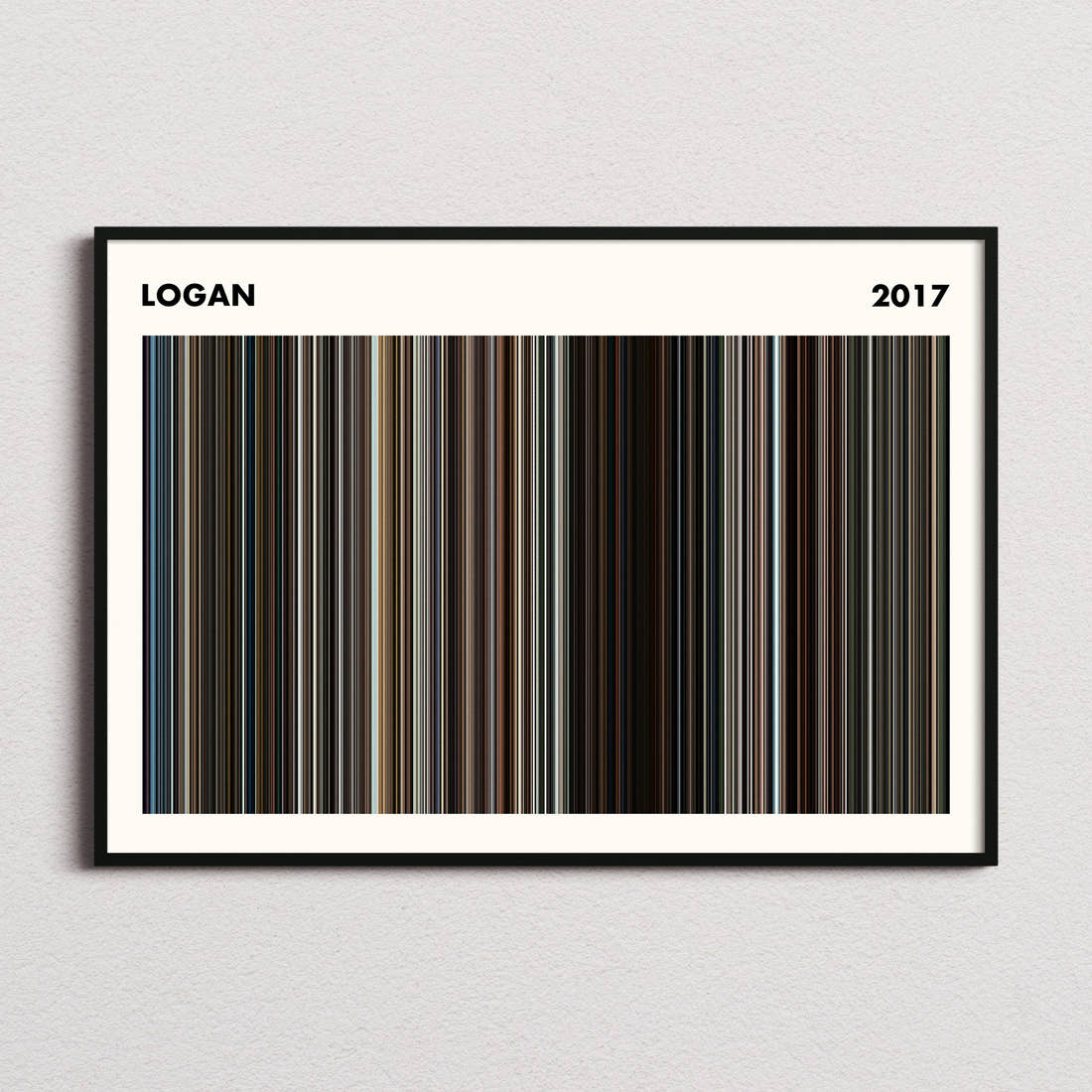 Logan Movie Barcode Poster - Simplified